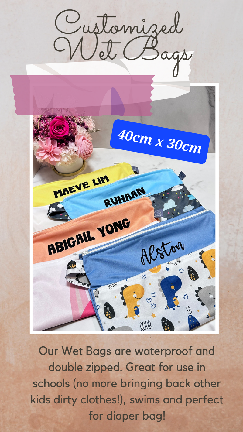 Customisable Double Zipped Wet Bag