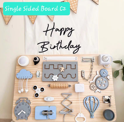 Customizable Montessori Busy Board – Sensory Activity Toy for Toddlers | Fine Motor Skills & Early Learning