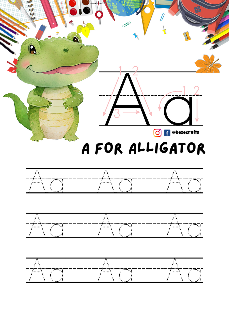 Reusable Alphabet Tracing Kit