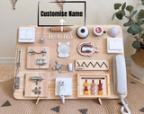 Customizable Montessori Busy Board – Sensory Activity Toy for Toddlers | Fine Motor Skills & Early Learning