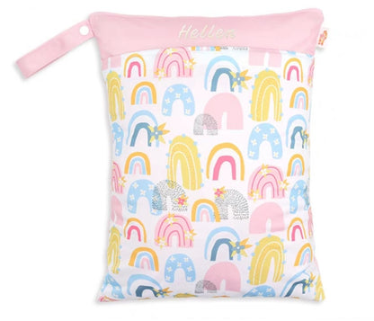 Personalised Embroidered Double Zip Waterproof Wet Bag – Durable & Stylish Storage for Kids & Travel (40 x 30 cm)