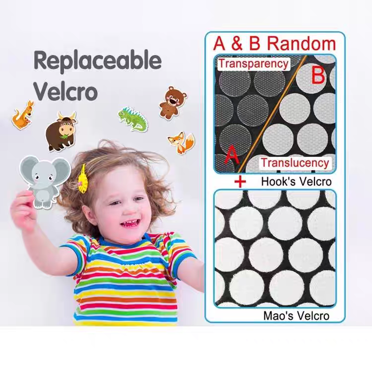 Interactive Busy Book for Preschoolers – 12 Educational Themes with Velcro Play