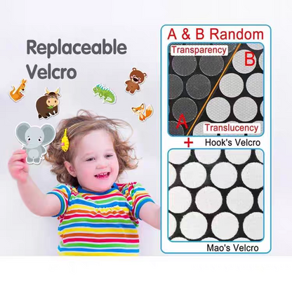 Interactive Busy Book for Preschoolers – 12 Educational Themes with Velcro Play