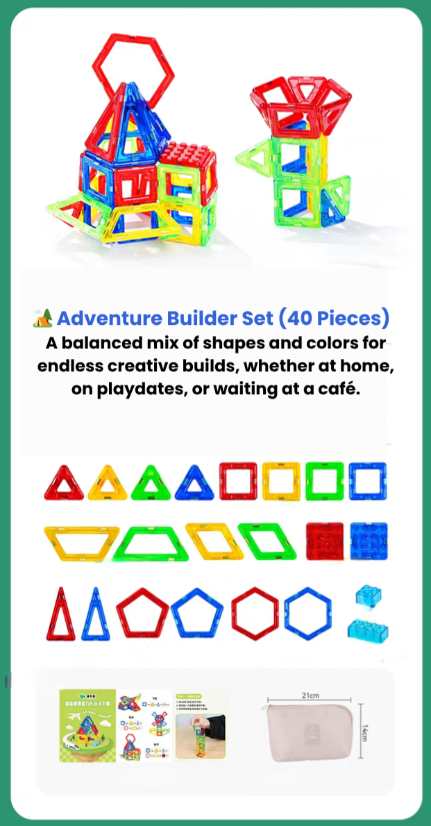 Portable Mini Magnetic Tiles – Creative Fun Anywhere!