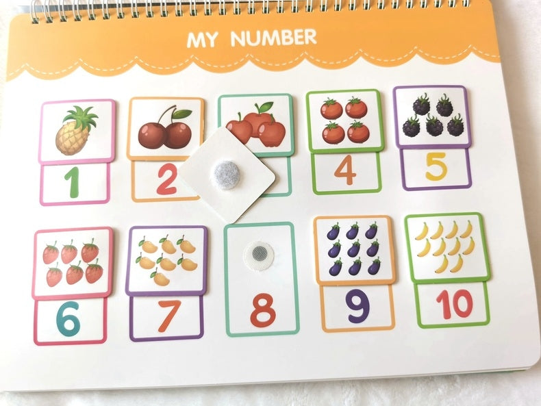 Interactive Busy Book for Preschoolers – 12 Educational Themes with Velcro Play