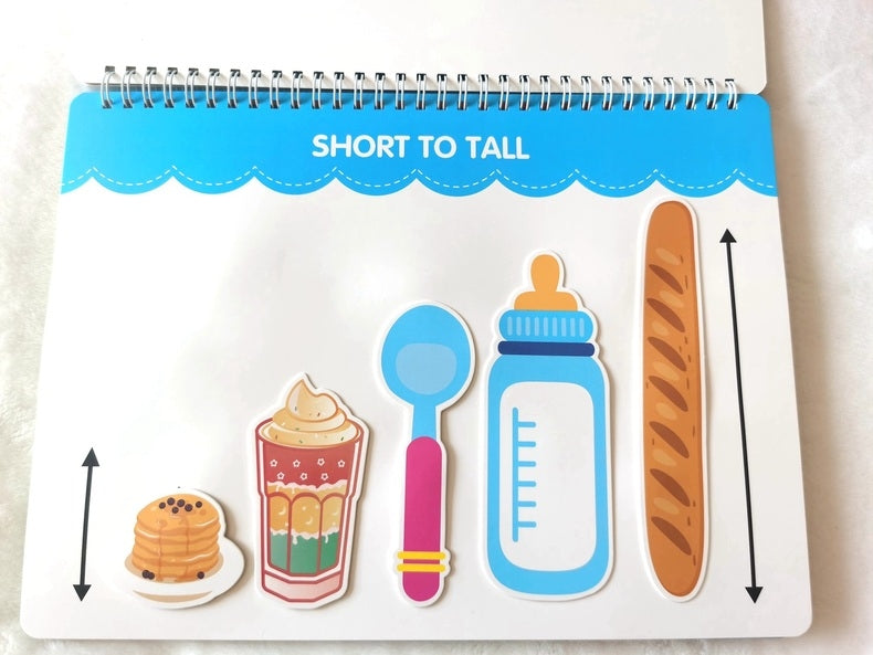 Interactive Busy Book for Preschoolers – 12 Educational Themes with Velcro Play