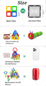 Portable Mini Magnetic Tiles – Creative Fun Anywhere!