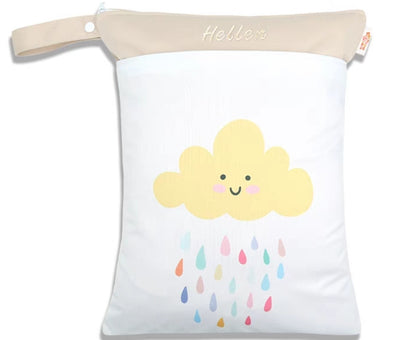 Personalised Embroidered Double Zip Waterproof Wet Bag – Durable & Stylish Storage for Kids & Travel (40 x 30 cm)