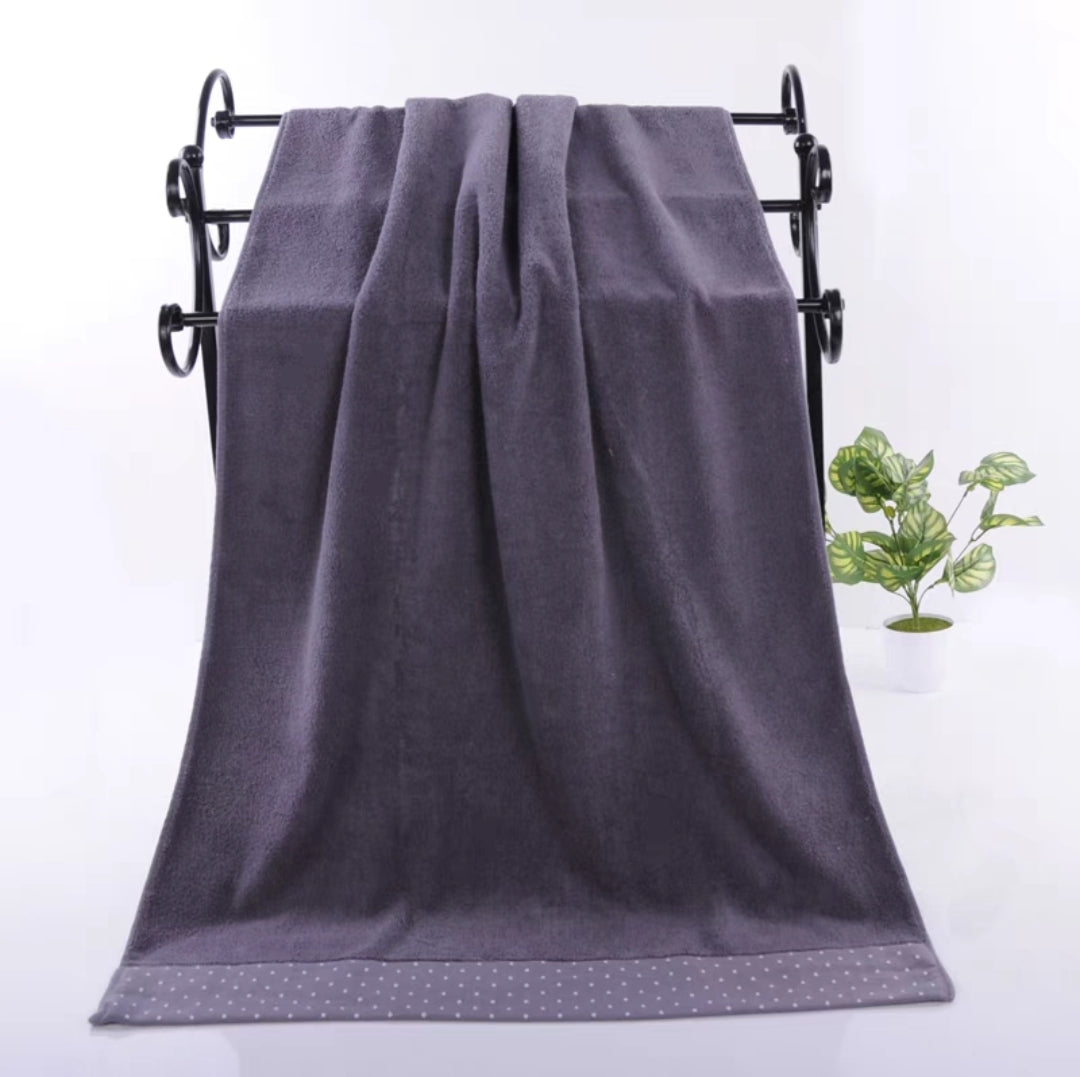 Personalised Embroidered Cotton Towel – 7 Colours | 2 Sizes | Custom Name or Logo