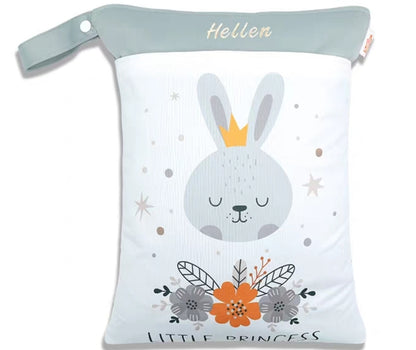 Personalised Embroidered Double Zip Waterproof Wet Bag – Durable & Stylish Storage for Kids & Travel (40 x 30 cm)