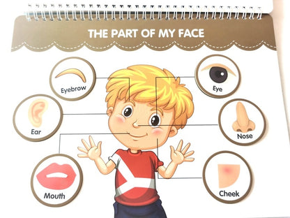 Interactive Busy Book for Preschoolers – 12 Educational Themes with Velcro Play